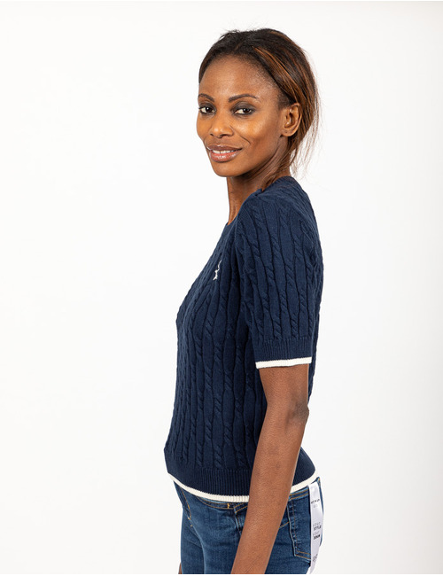 Liu Jo korte mouw pull marine