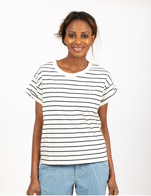 Nukus t-shirt korte mouw ecru