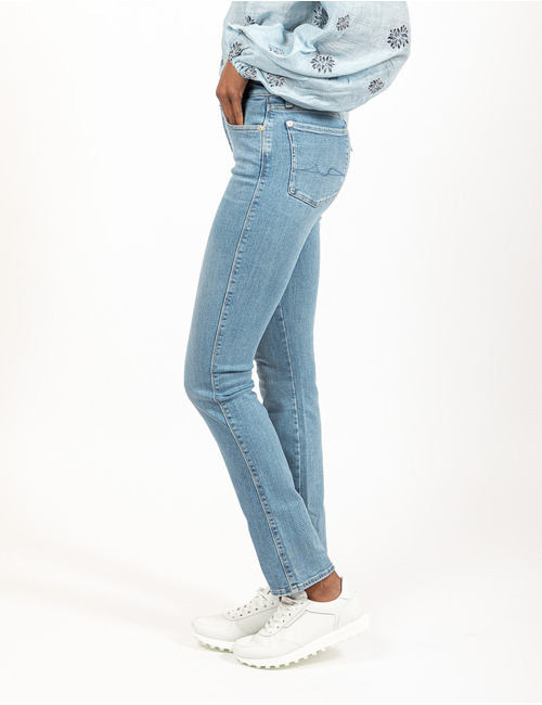 7 For All Mankind straight fit jeans blauw