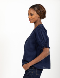 Fabienne Chapot korte mouw bloes marine