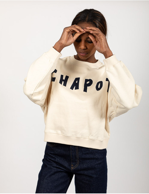 Fabienne Chapot lange mouw sweater ecru