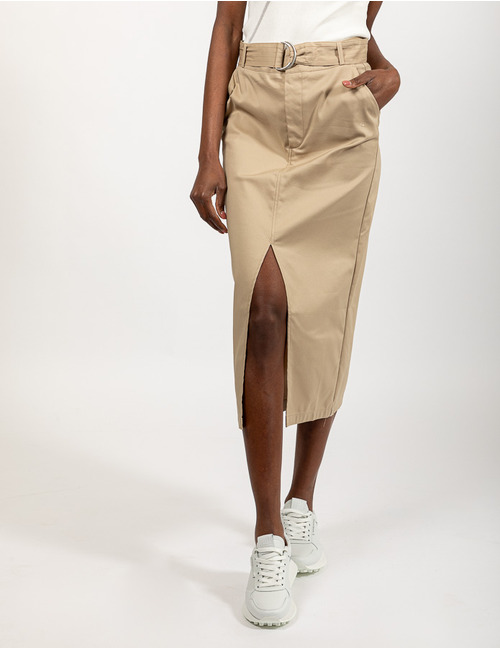 Lalotti midi rok beige