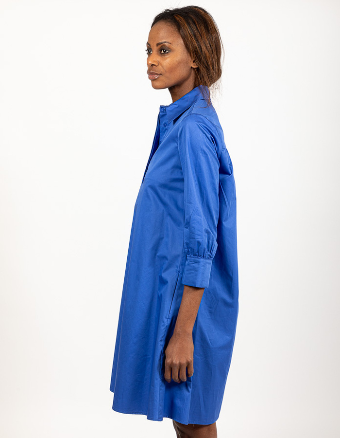 Lalotti kort kleed blauw