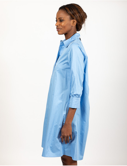 Lalotti kort kleed blauw