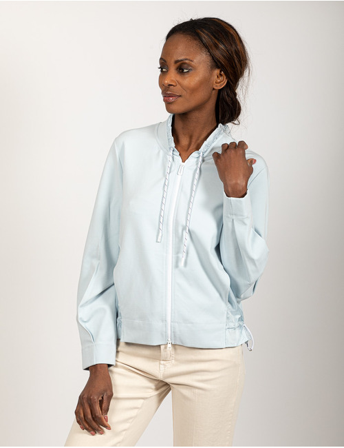 Marccain lange mouw gilet blauw