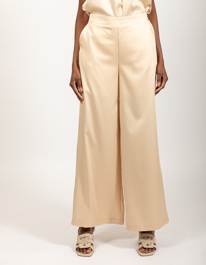 Aimee The Label geklede broek beige