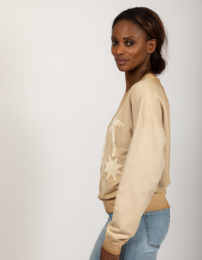 Grace lange mouw sweater beige