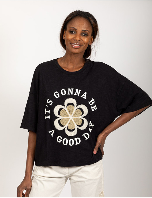 Grace t-shirt korte mouw zwart