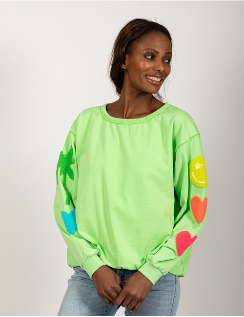 Grace lange mouw sweater groen