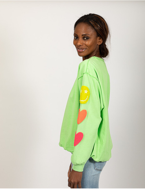 Grace lange mouw sweater groen