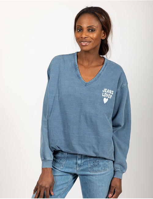 Grace lange mouw sweater jeans