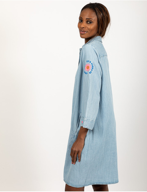 Grace kort kleed jeans