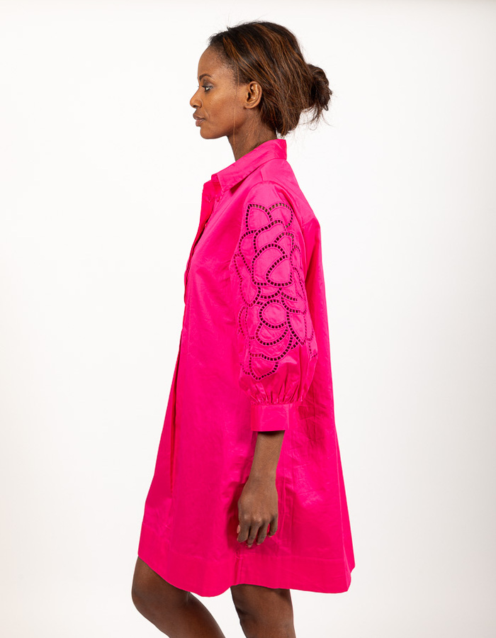 Senso kort kleed fuschia