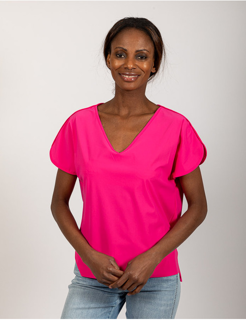 Due Amanti t-shirt korte mouw fuschia