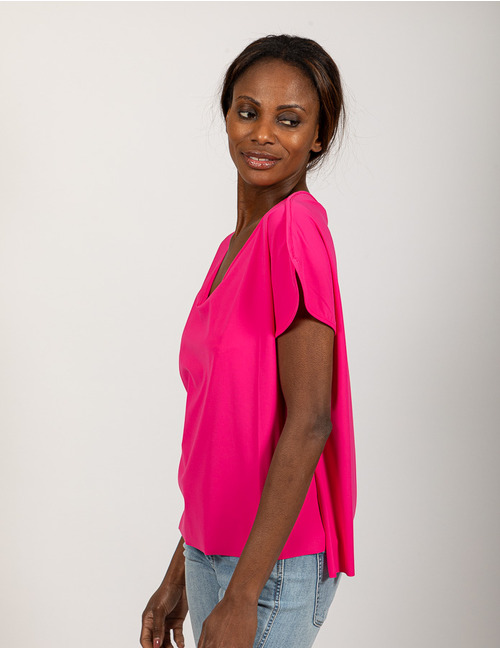 Due Amanti t-shirt korte mouw fuschia