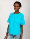 Due Amanti korte mouw bloes turquoise