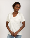 Due Amanti t-shirt korte mouw ecru