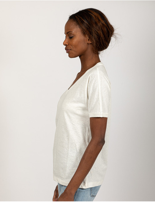 Due Amanti t-shirt korte mouw ecru