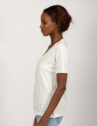 Due Amanti t-shirt korte mouw ecru