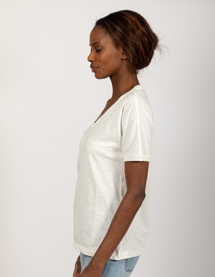 Due Amanti t-shirt korte mouw ecru