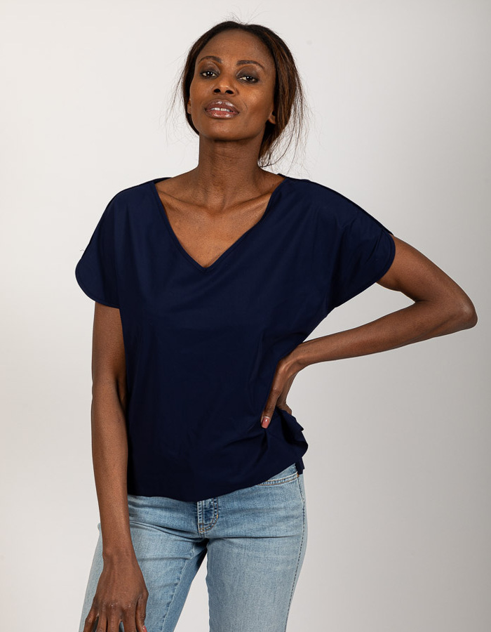 Due Amanti t-shirt korte mouw marine
