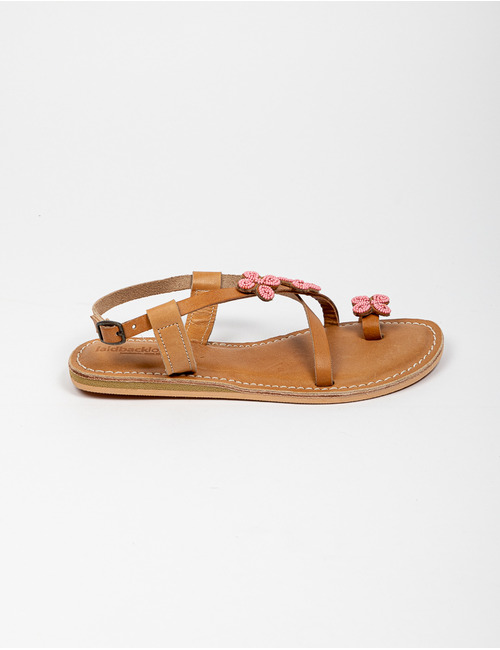 Laidback Londen platte sandalen roze