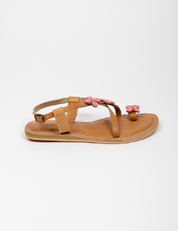Laidback Londen platte sandalen roze