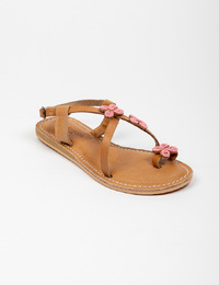 Laidback Londen platte sandalen roze