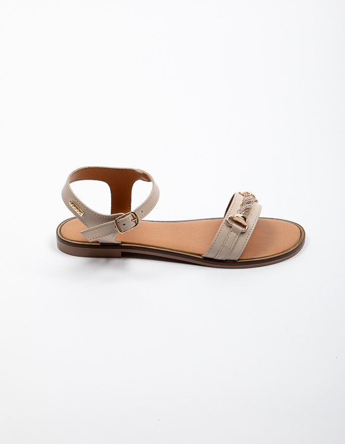 Scapa Dames platte sandalen ecru