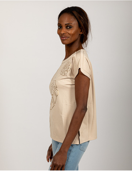 Leo & Ugo t-shirt beige