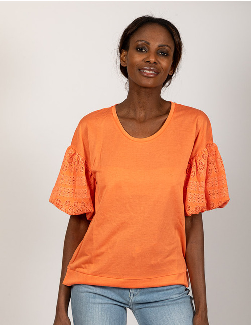 Leo & Ugo t-shirt oranje