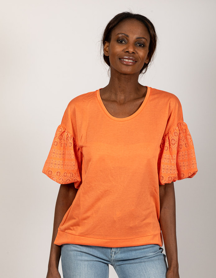 Leo & Ugo t-shirt oranje