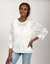 Leo & Ugo twinset gilet wit