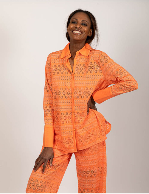 Leo & Ugo t-shirt oranje
