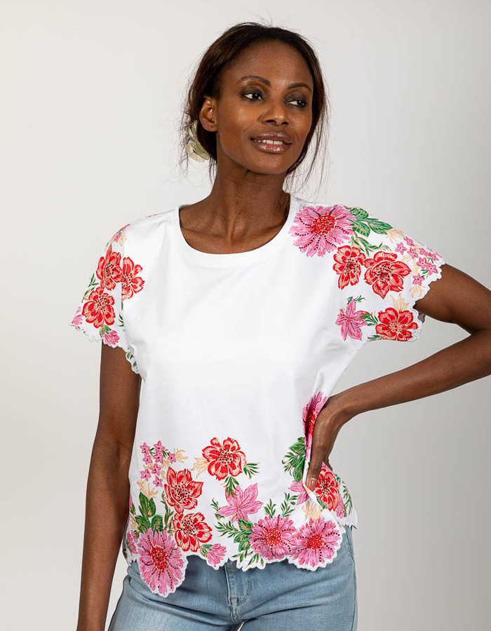 Leo & Ugo t-shirt wit
