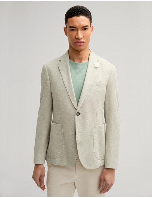 Slim Fit Hoverest Jacket – Beige Melange  