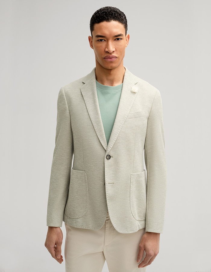 Slim Fit Hoverest Jacket – Beige Melange  