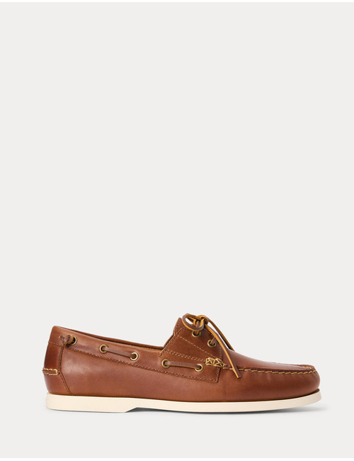 Merton color-blocked leren bootschoen in tan