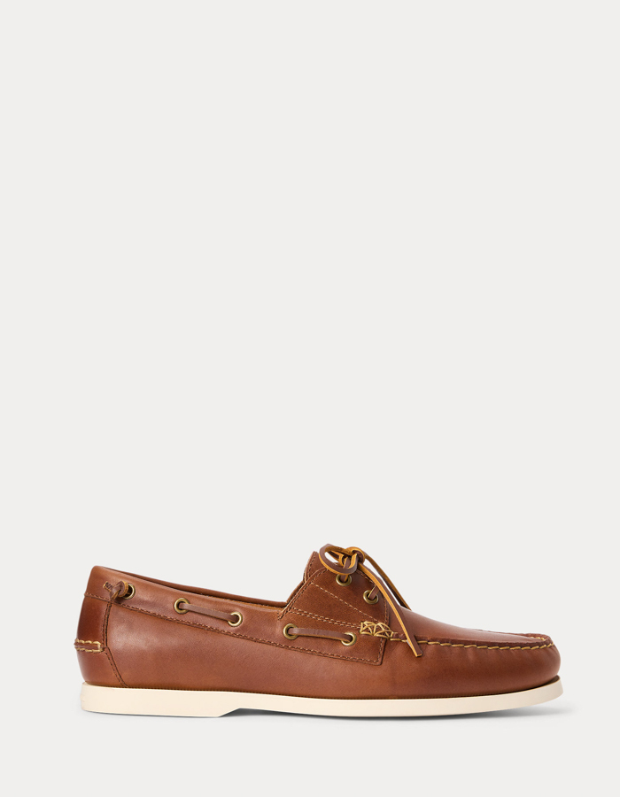 Merton color-blocked leren bootschoen in tan