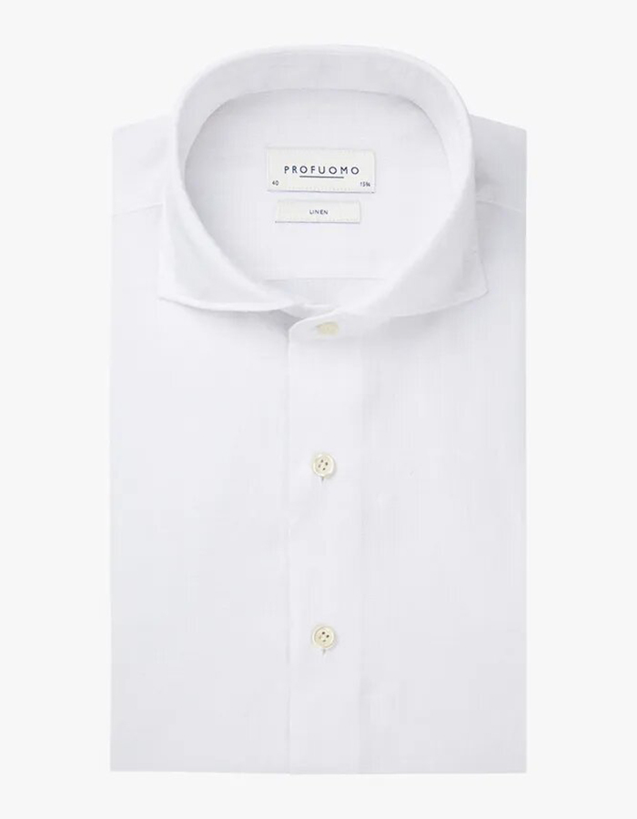 Wit Linnen Overhemd – Slim Fit  