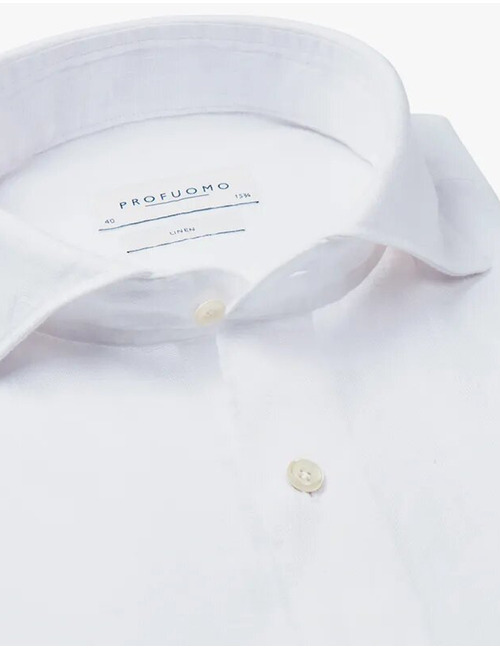 Wit Linnen Overhemd – Slim Fit  