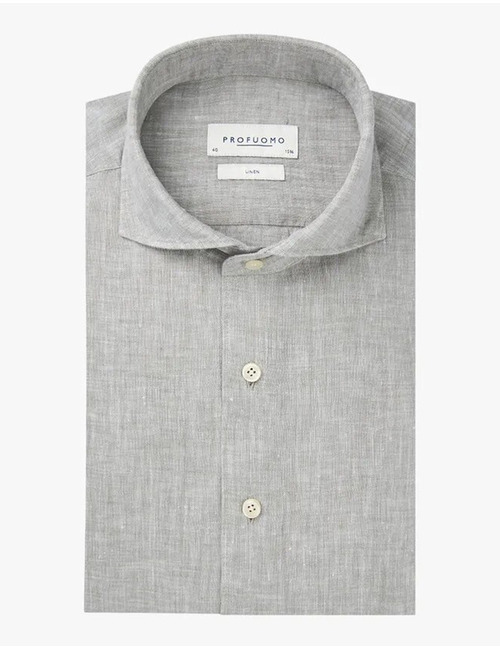 Groen Linnen Overhemd – Slim Fit  