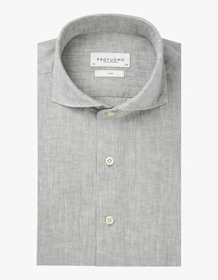 Groen Linnen Overhemd – Slim Fit  