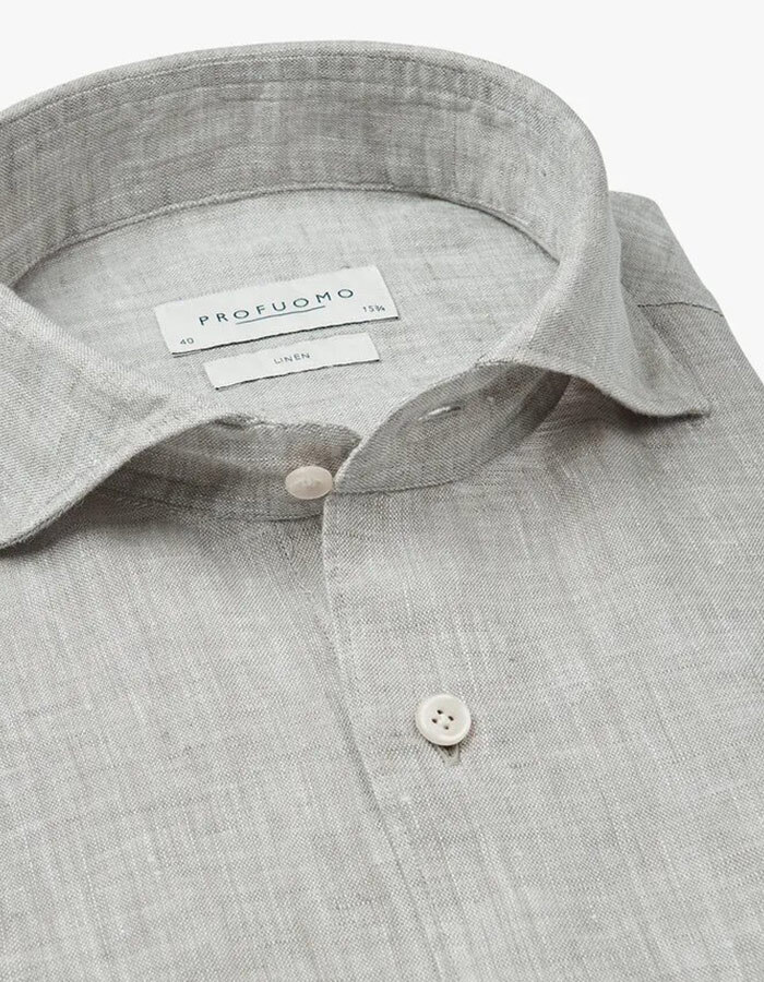 Groen Linnen Overhemd – Slim Fit  