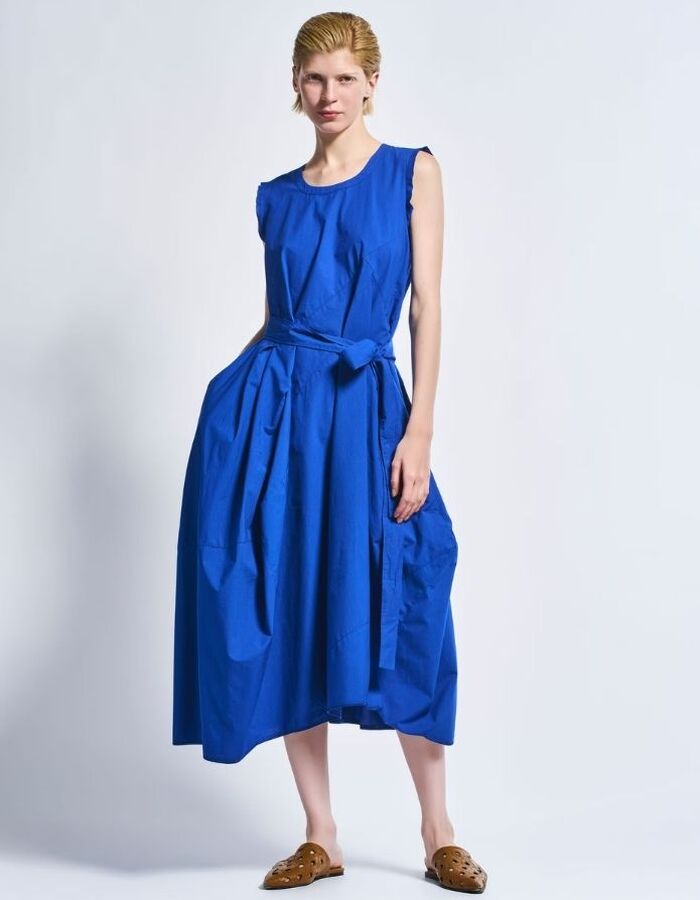 High midi kleed kobaltblauw