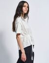 High t-shirt korte mouw wit