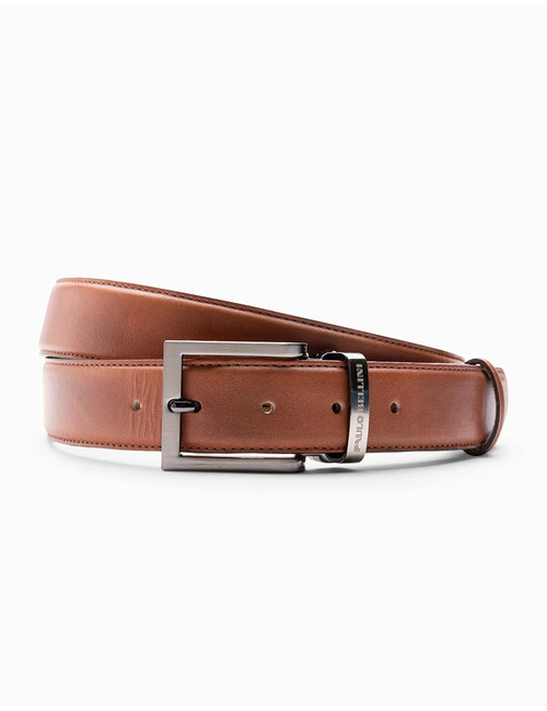 Lederen riem in Safiano leer – model Fasano  