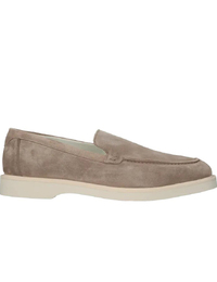 Beige suède instapper met leren voering – model Vito 1303.04  