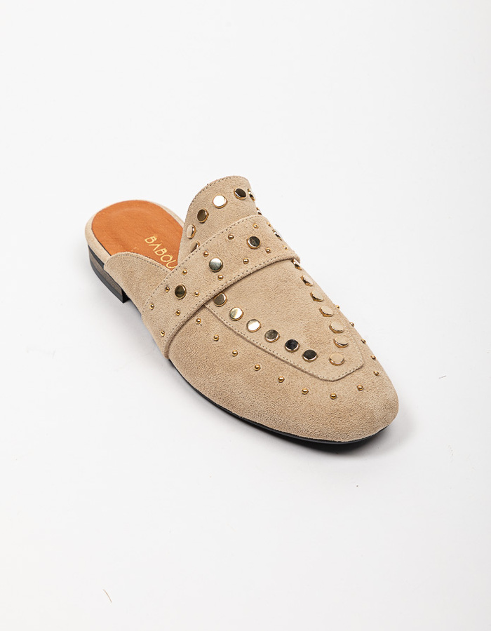 Babouche mocassin beige