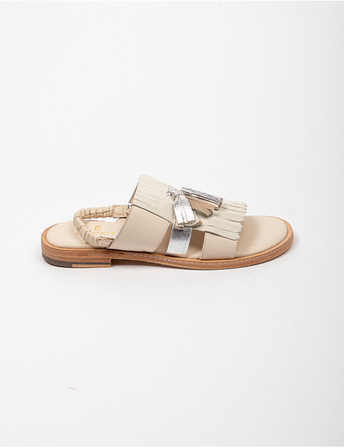 Crickit platte sandalen wit